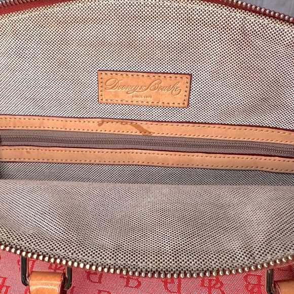 Dooney & Bourke Red Stitched/Leather Detailed Hand Bag - Picture 6 of 9
